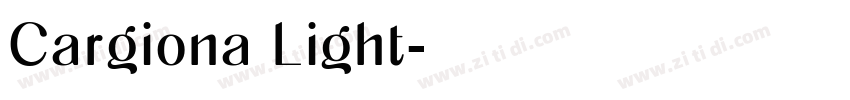 Cargiona Light字体转换
